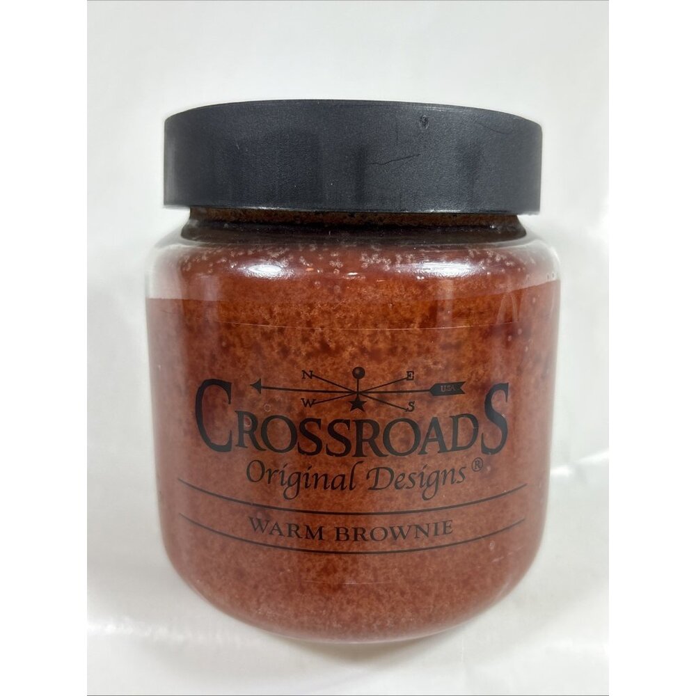 CrossRoads Warm Brownie 16oz Jar  2 Wick Candle Burns Hours 80-100